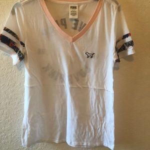 “V Neck “ Pink Shirt